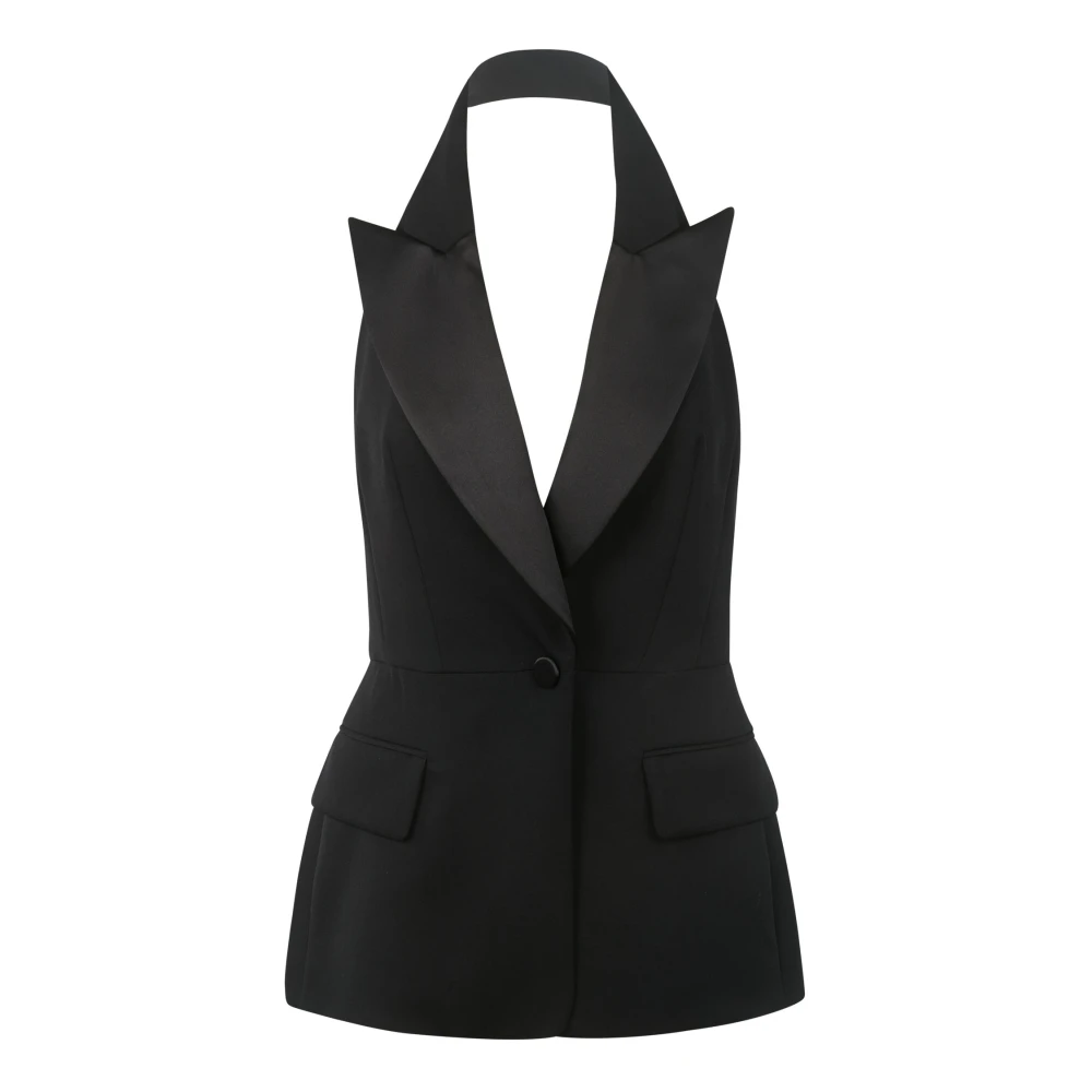 Max Mara Elegant Sleeveless Top Black Dames