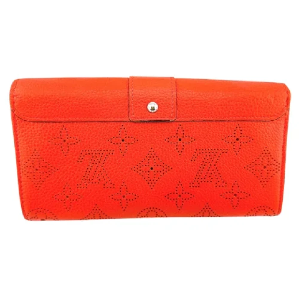 Louis Vuitton Vintage Pre-owned Leather wallets Red Dames