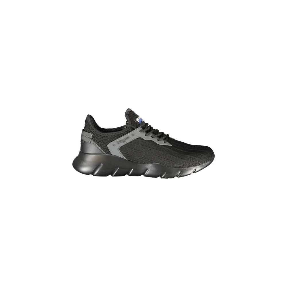 Blauer Men's Black Bold Print Sports Sneaker - Sneakers - 9 Uk- Shoes