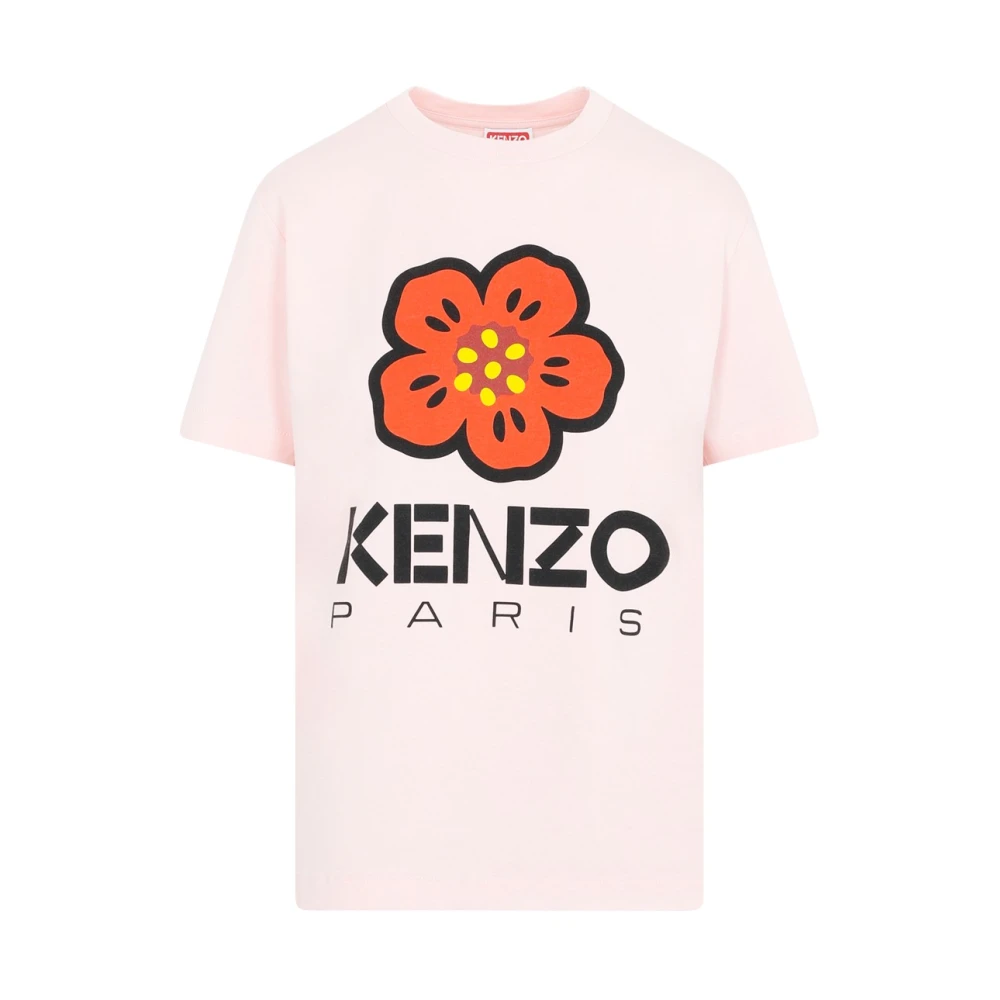 Kenzo Faded Pink Loose T-Shirt Pink Dames