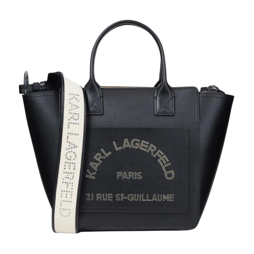 Karl Lagerfeld Black Mini Bags, Female, One Size, K/Daily Studded Tote