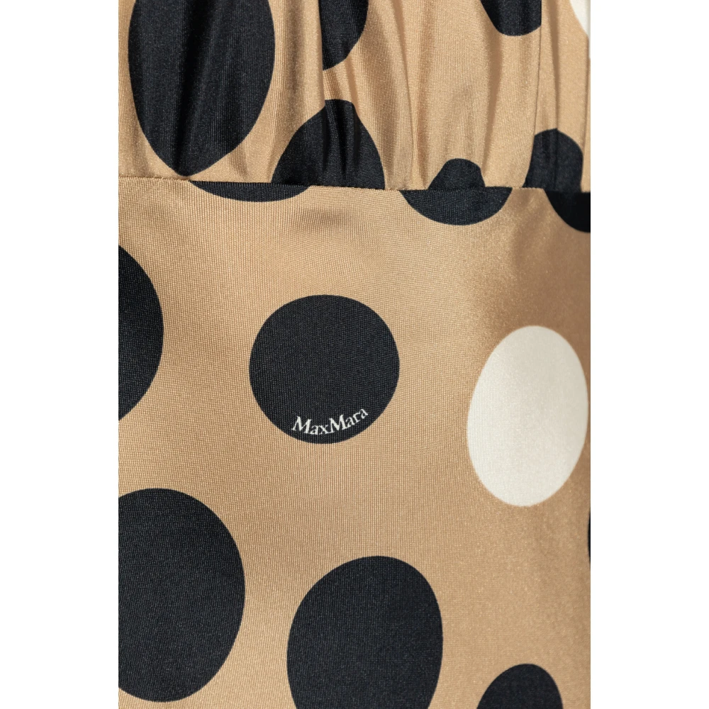 Max Mara Jurk 'Juglas' Beige Dames