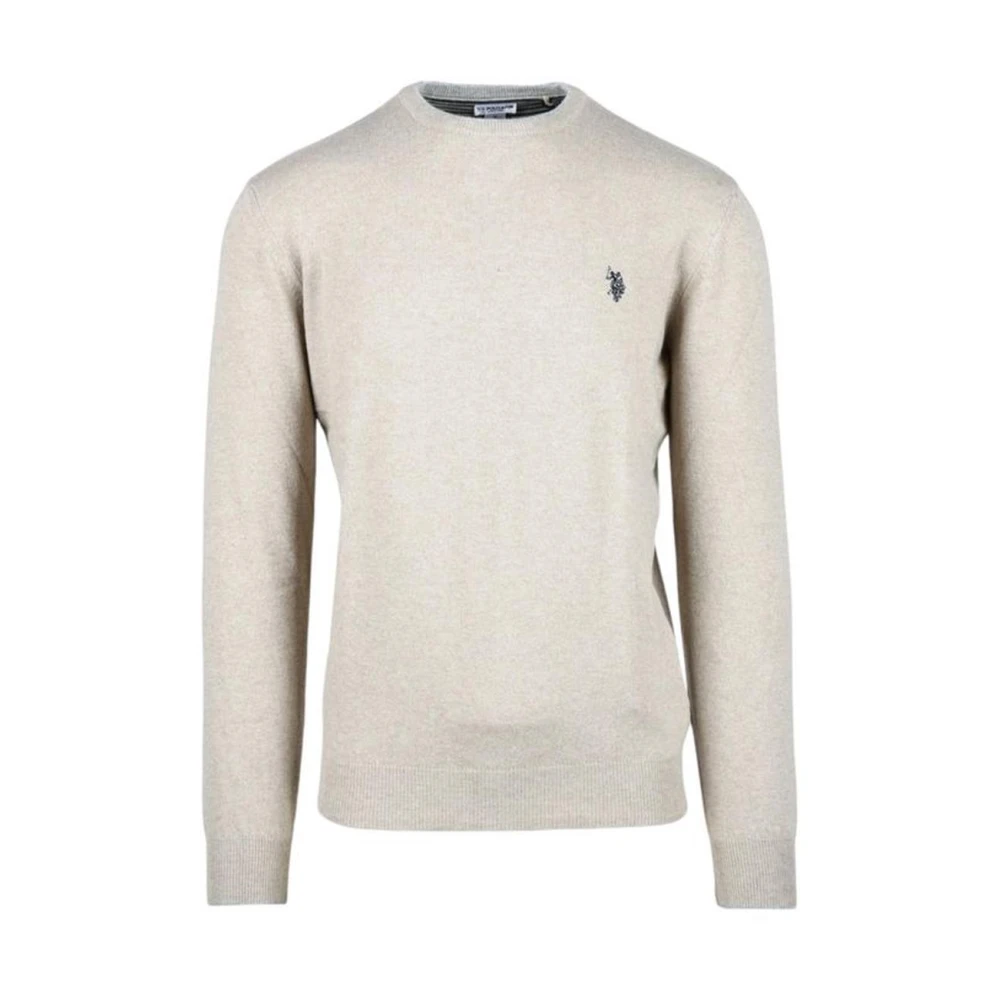 U.s. Polo Assn. Kasjmier Wolmix T-Shirt Beige Heren
