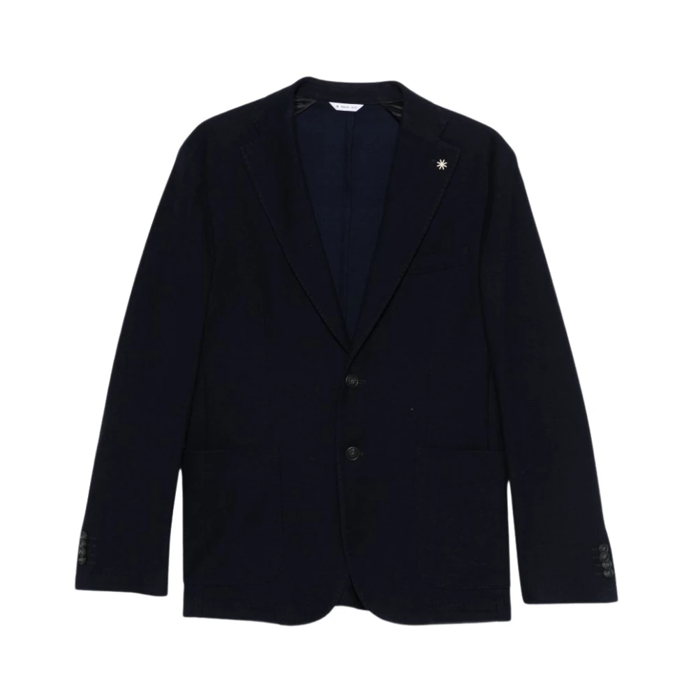 Manuel Ritz Men's Blue Blazers, Xl, Cardigan With Buttons