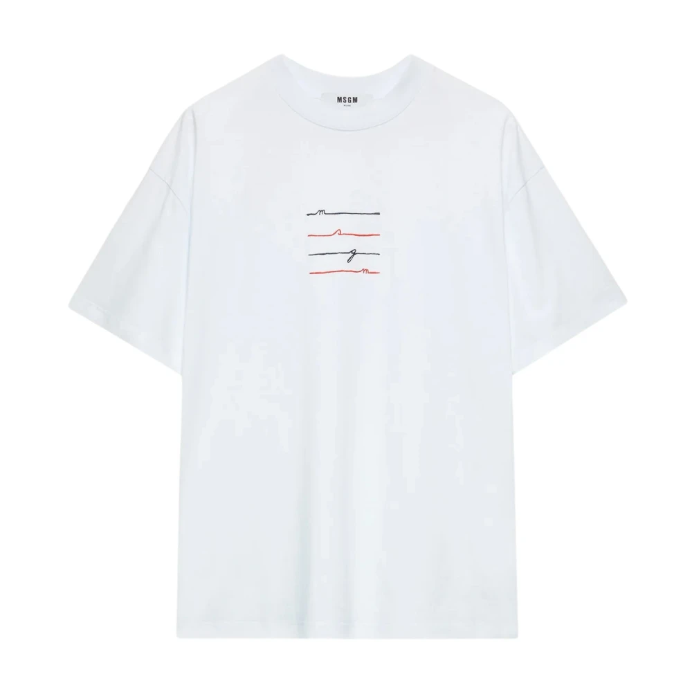 Msgm - Tops > T-Shirts - White - Msgm - Modalova