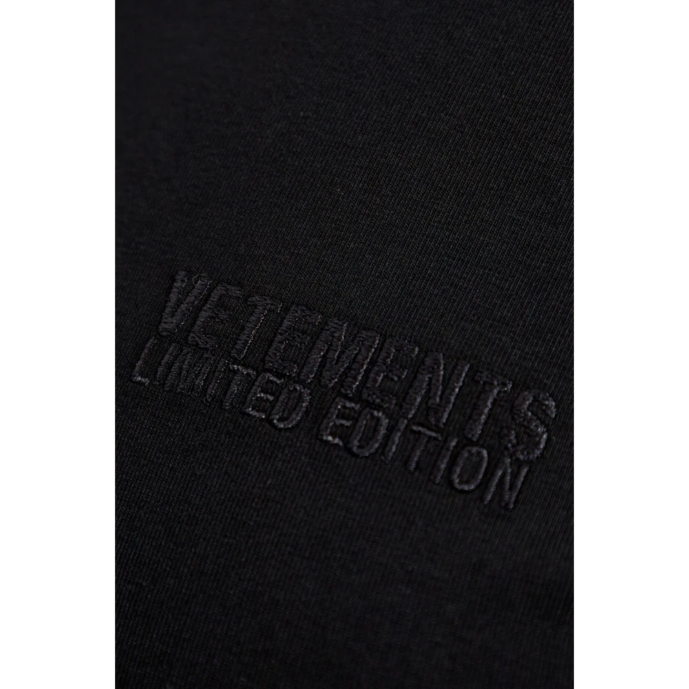 Vetements Jurk met logo Black Dames