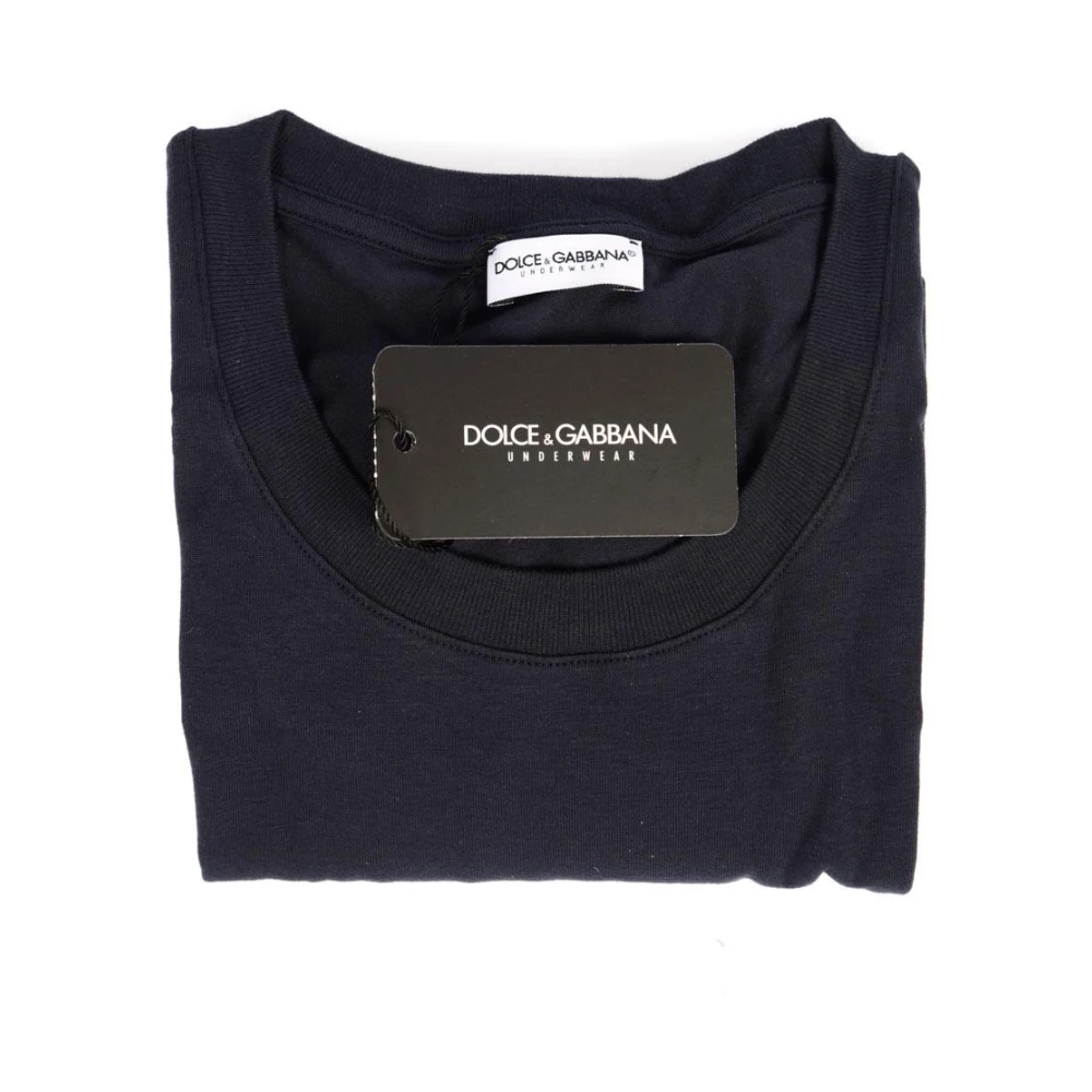 Dolce & Gabbana Pure Ronde Hals T-Shirt Sweatshirt Blue Heren