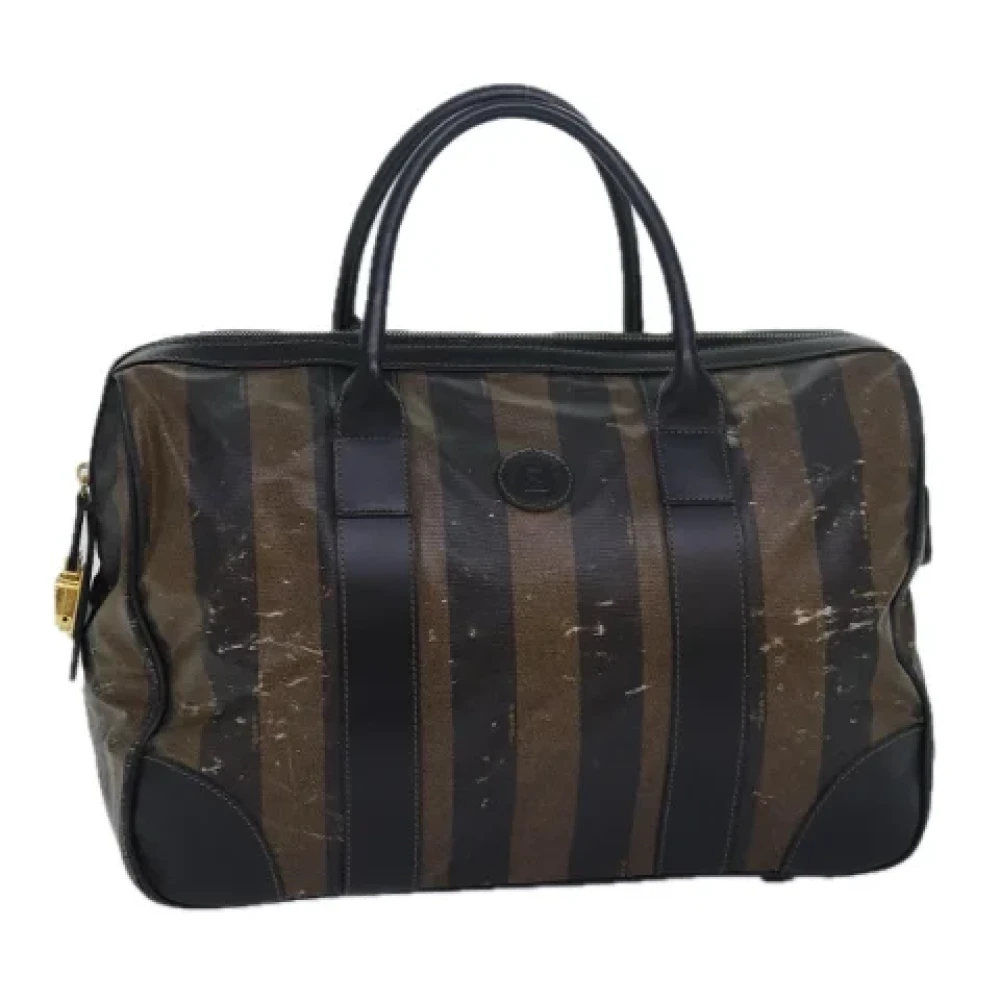 Fendi Vintage Pre-owned Canvas handbags Brown Dames
