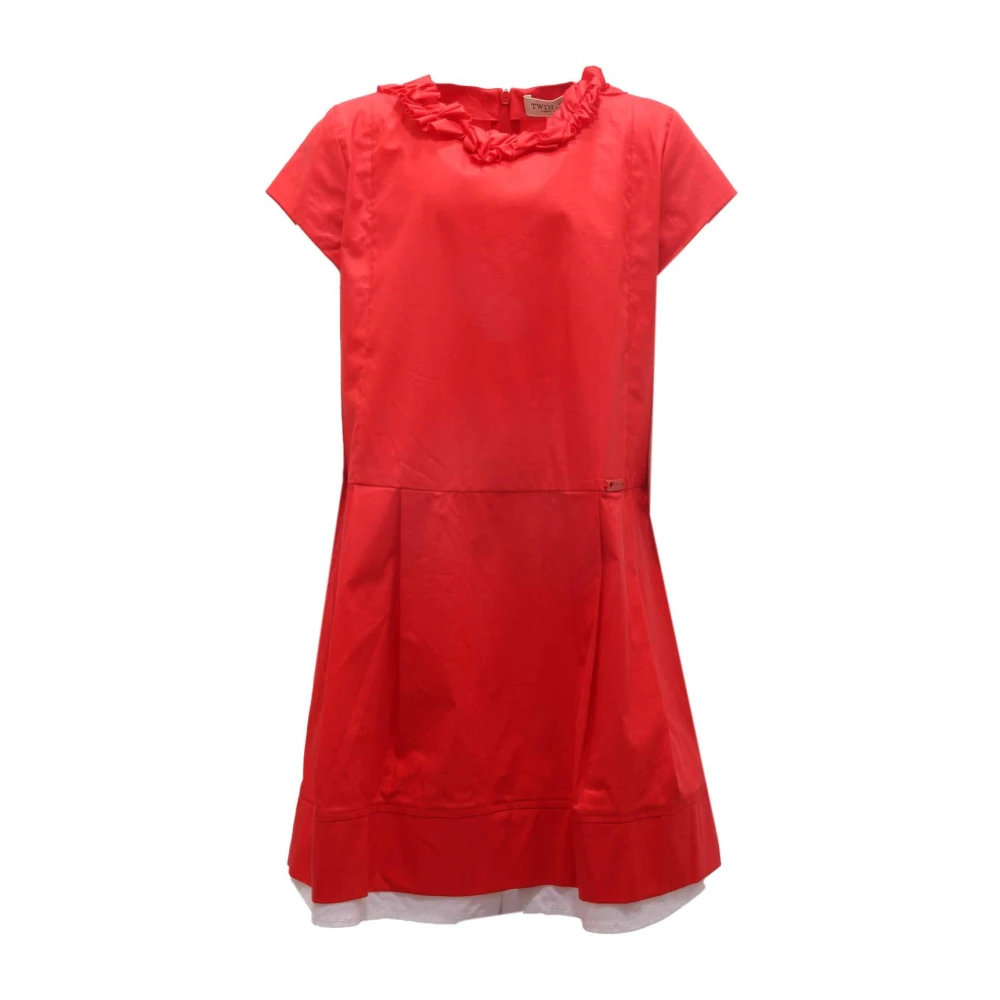 Twinset Girls Red Gs627p Cotton Dress - Dresses - 8 Y - Kids
