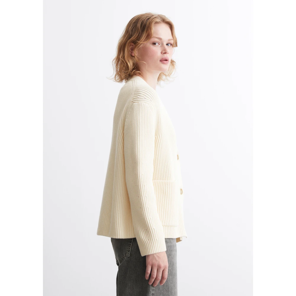 Marc O'Polo DfC V-hals vest los Beige Dames