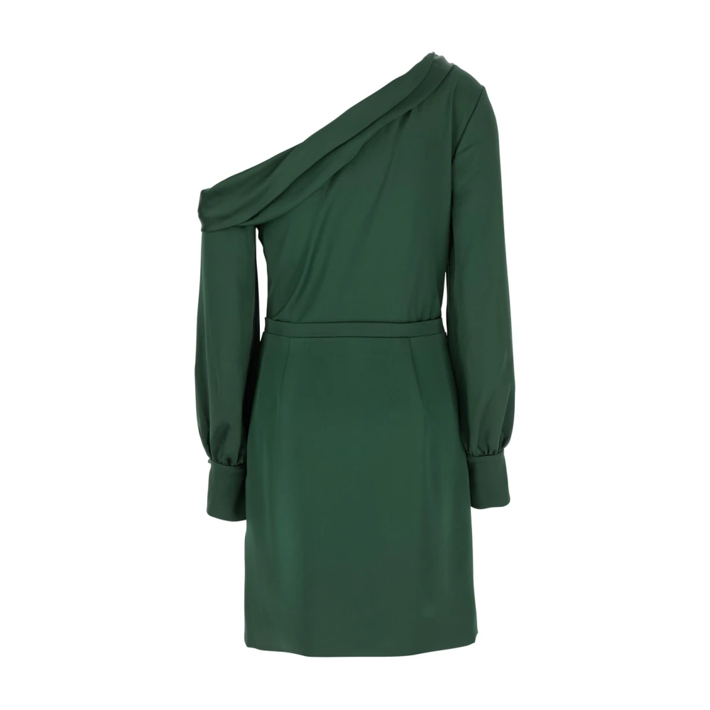Simkhai Groene One-Shoulder Jurk met Voor Split Green Dames