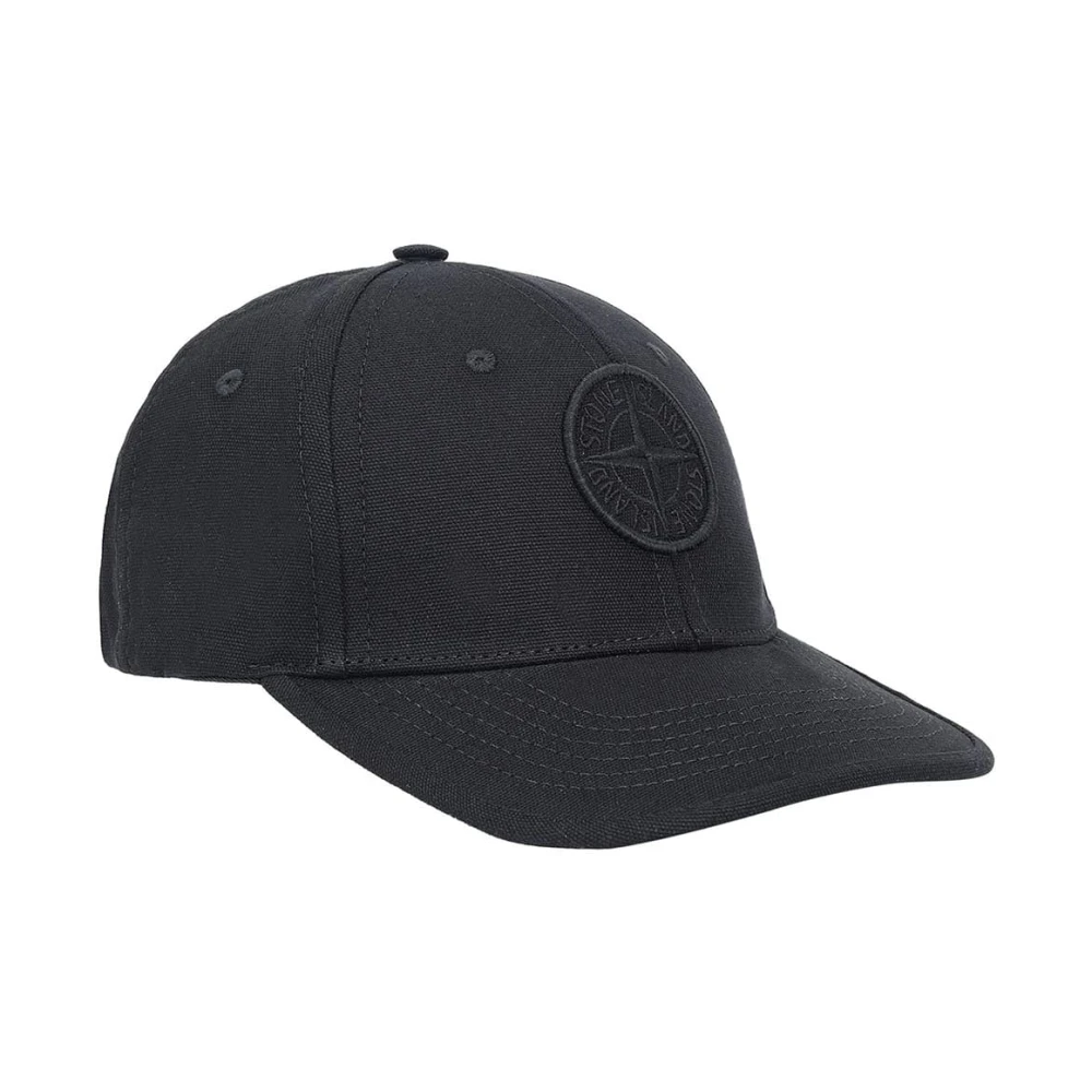 Stone Island Boys Black Hats & Caps, L, Baseball Cap