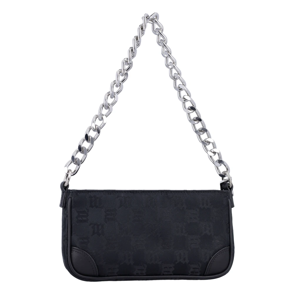 Misbhv Zwarte Monogram Ketting Babe Schoudertas Black Dames
