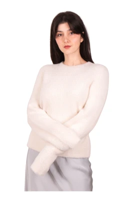 Eyelash Crew Neck Pullover