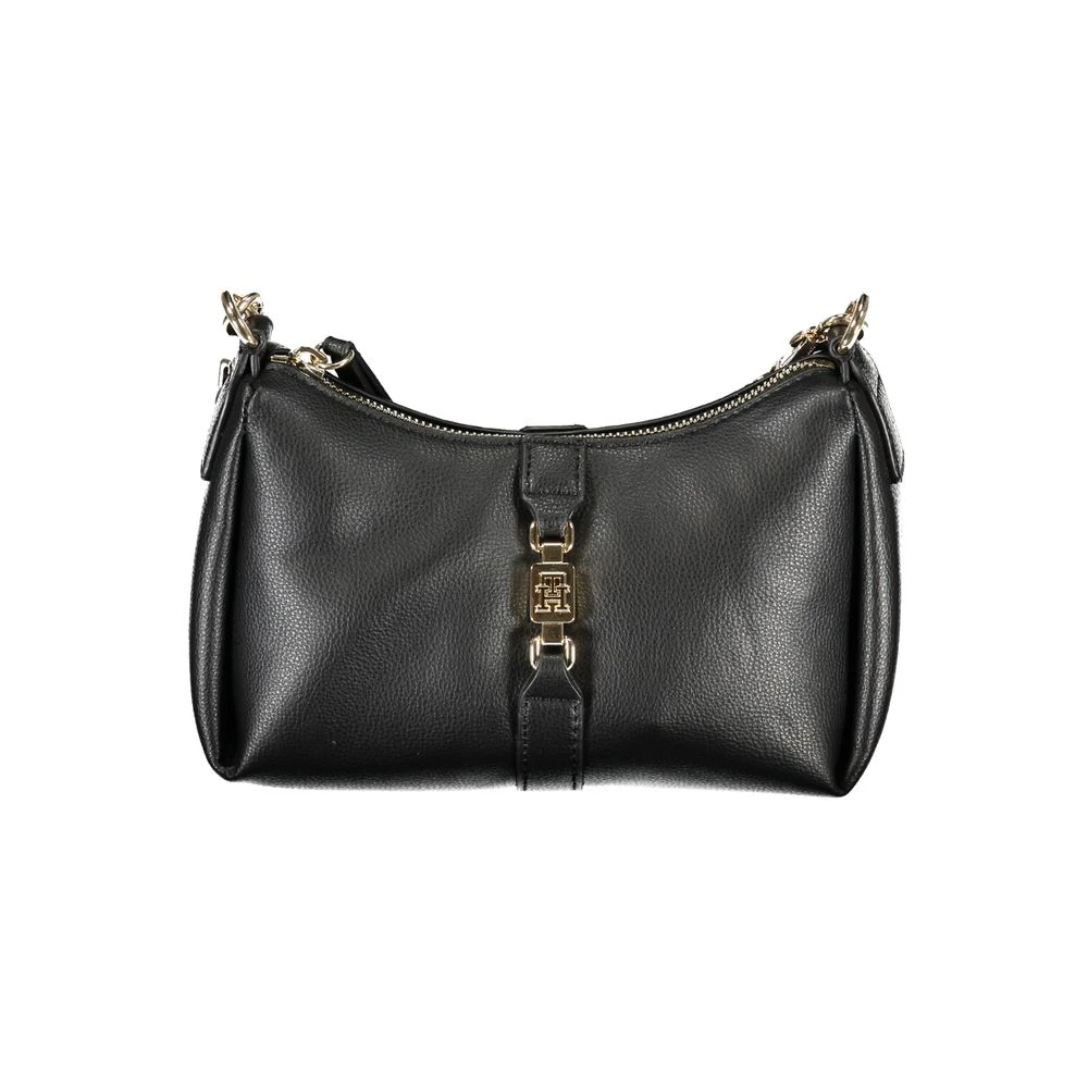 Tommy Hilfiger Zwarte Polyester Handtas met Verstelbare Band Black Dames