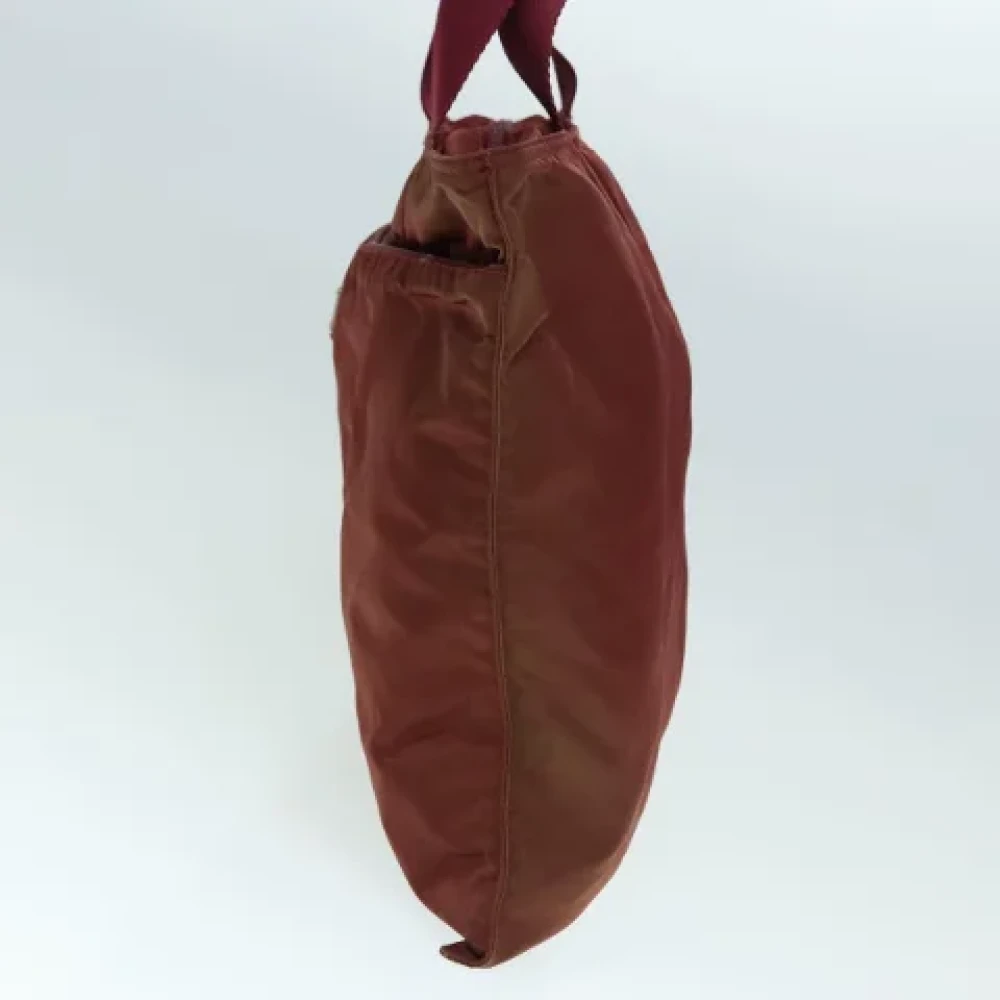 Prada Vintage Pre-owned Nylon totes Red Dames