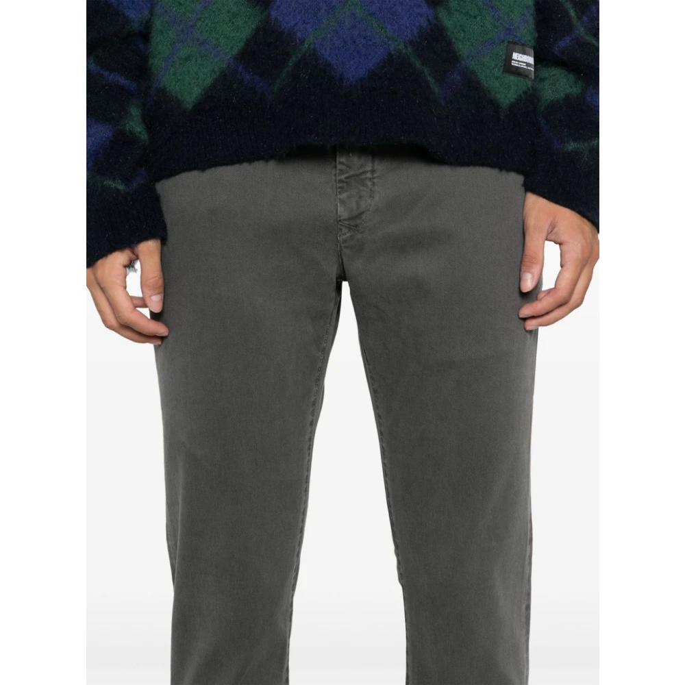 Jacob Cohën Grijze Twill Weave Broek Gray Heren