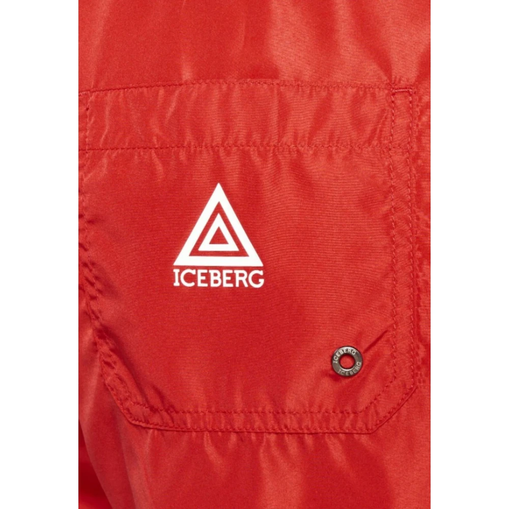 Iceberg Mannen Verticaal Logo Kostuum Red Heren