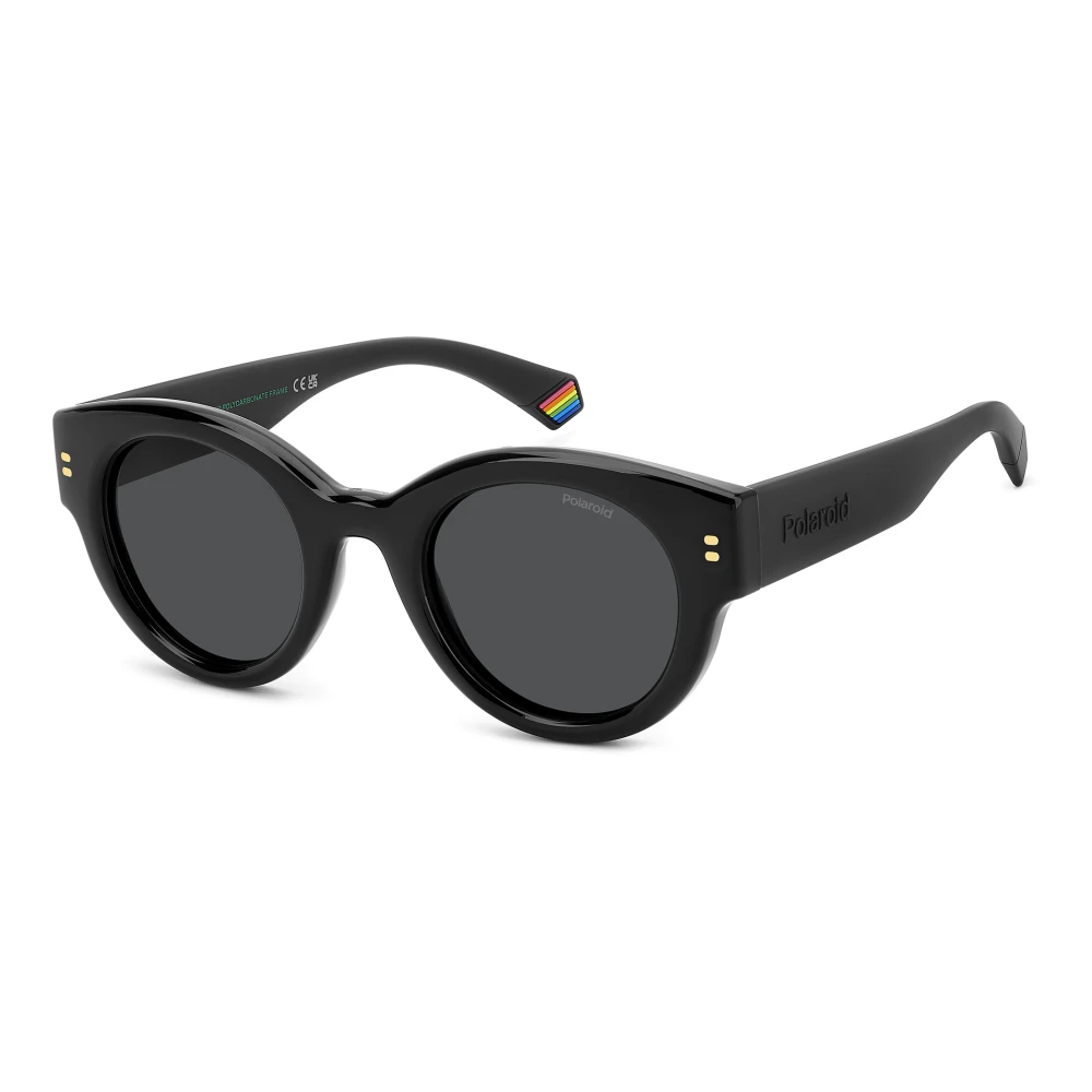 Polaroid Unisex Black/Grey Polarized Sunglasses