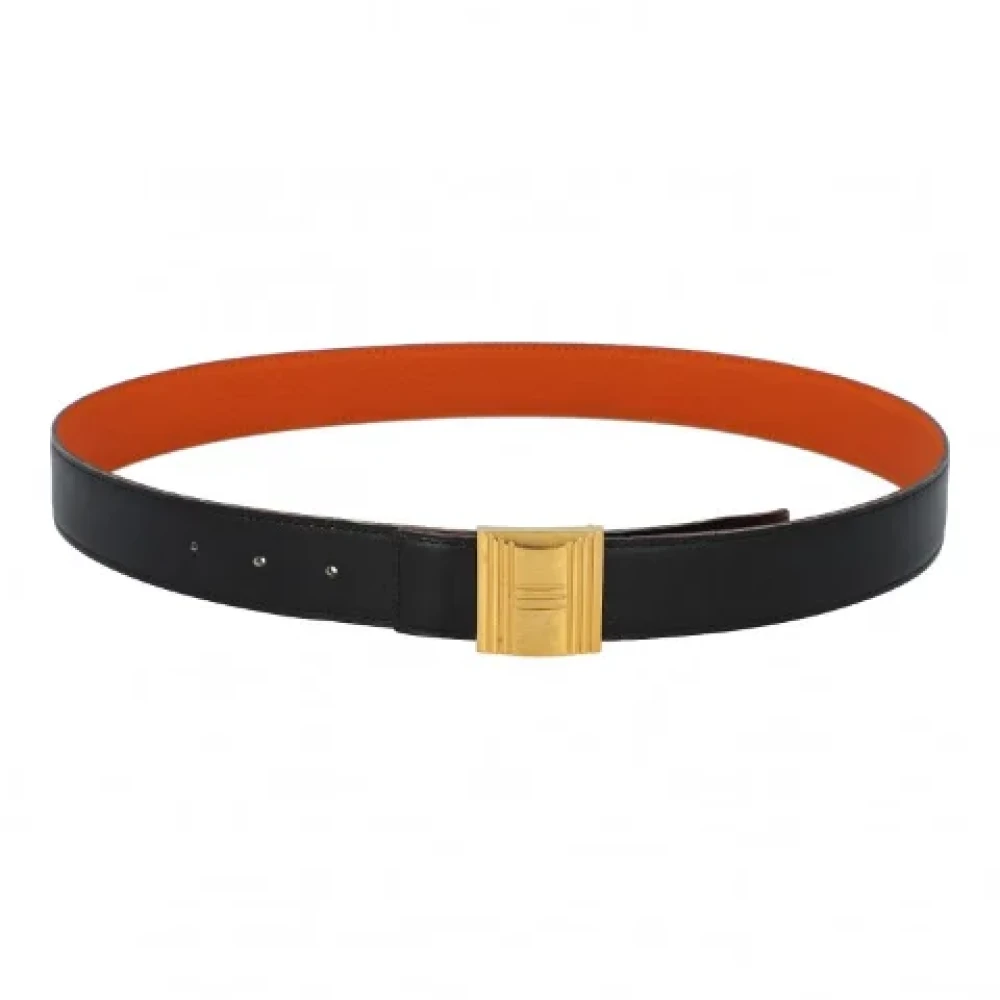 Hermès Vintage Pre-owned Leather belts Black Dames