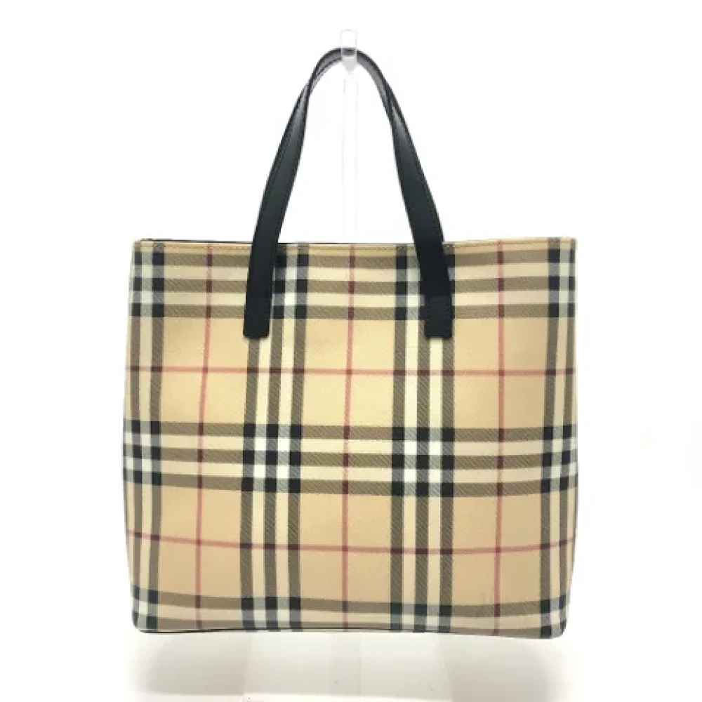 Burberry Vintage Pre-owned Fabric shoulder-bags Beige Dames