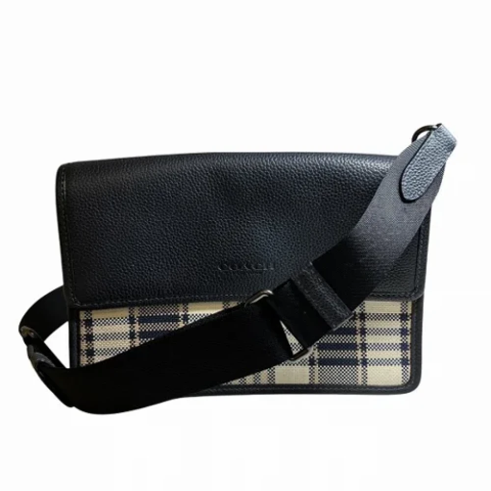 Coach Pre-owned Canvas shoulder-bags Black Dames