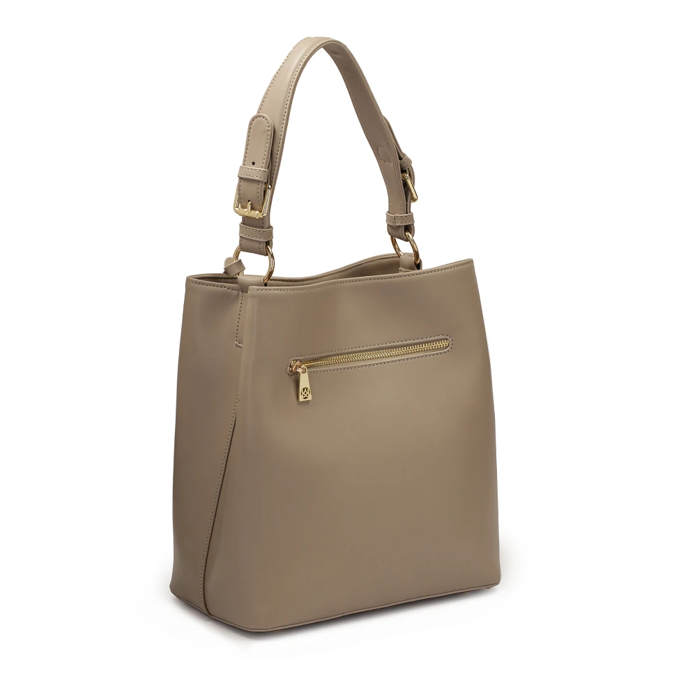 Kazar Leren handtas in taupe kleur Beige Dames