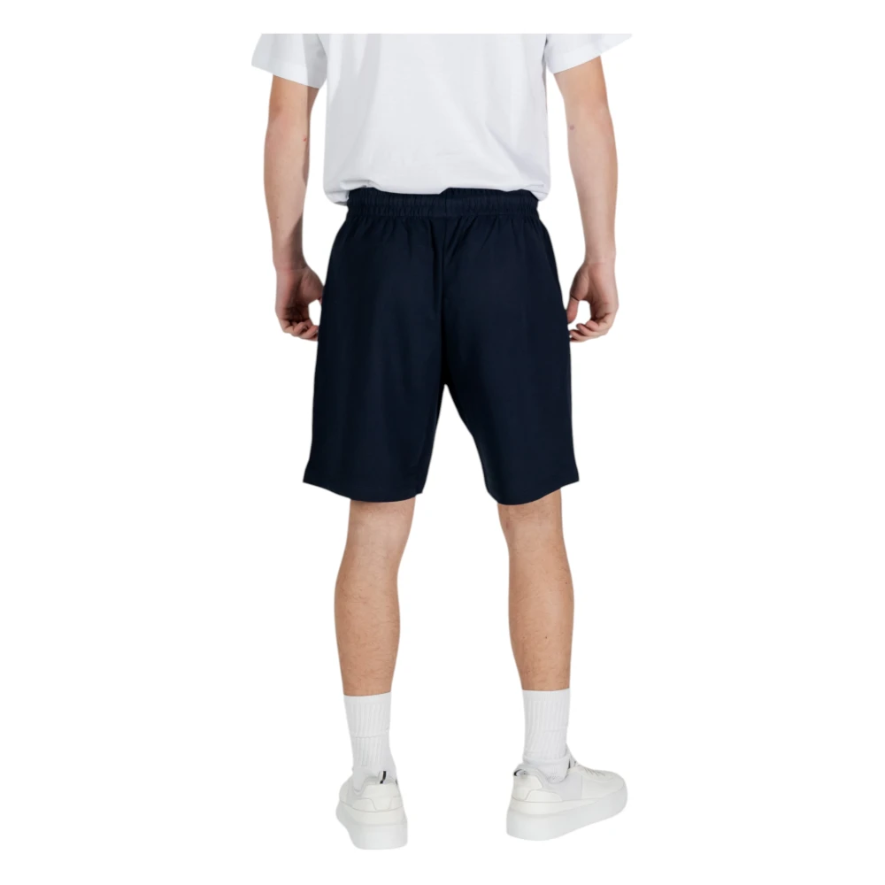 Emporio Armani EA7 Sportieve Bermuda Shorts voor Mannen Blue Heren