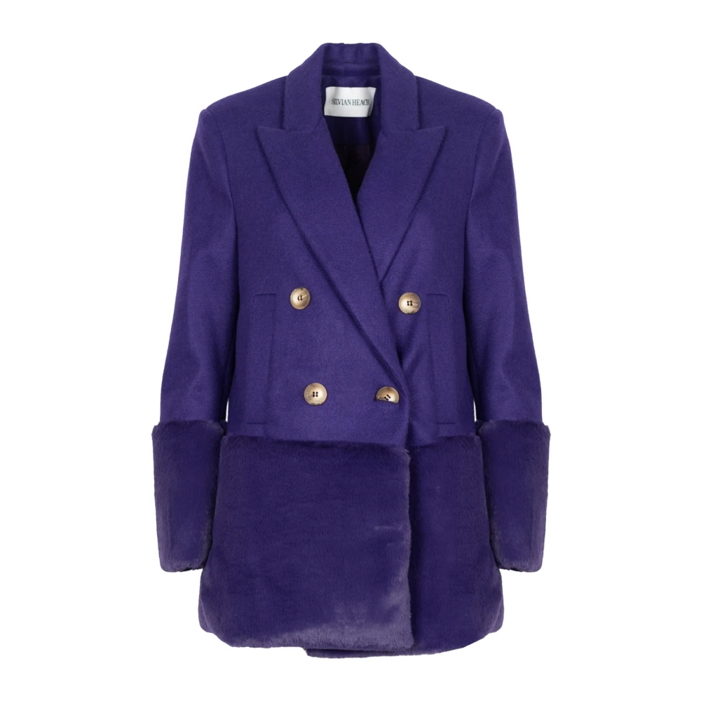 Coats > Double-Breasted Coats - - Silvian Heach - Modalova