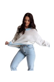 Sweter MODERN w białym kolorze