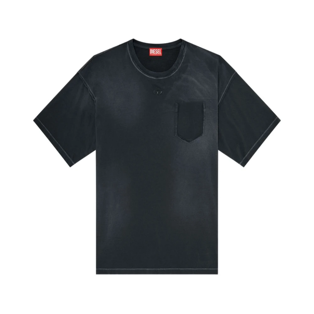 Diesel Uomo Nero Top, L, New,