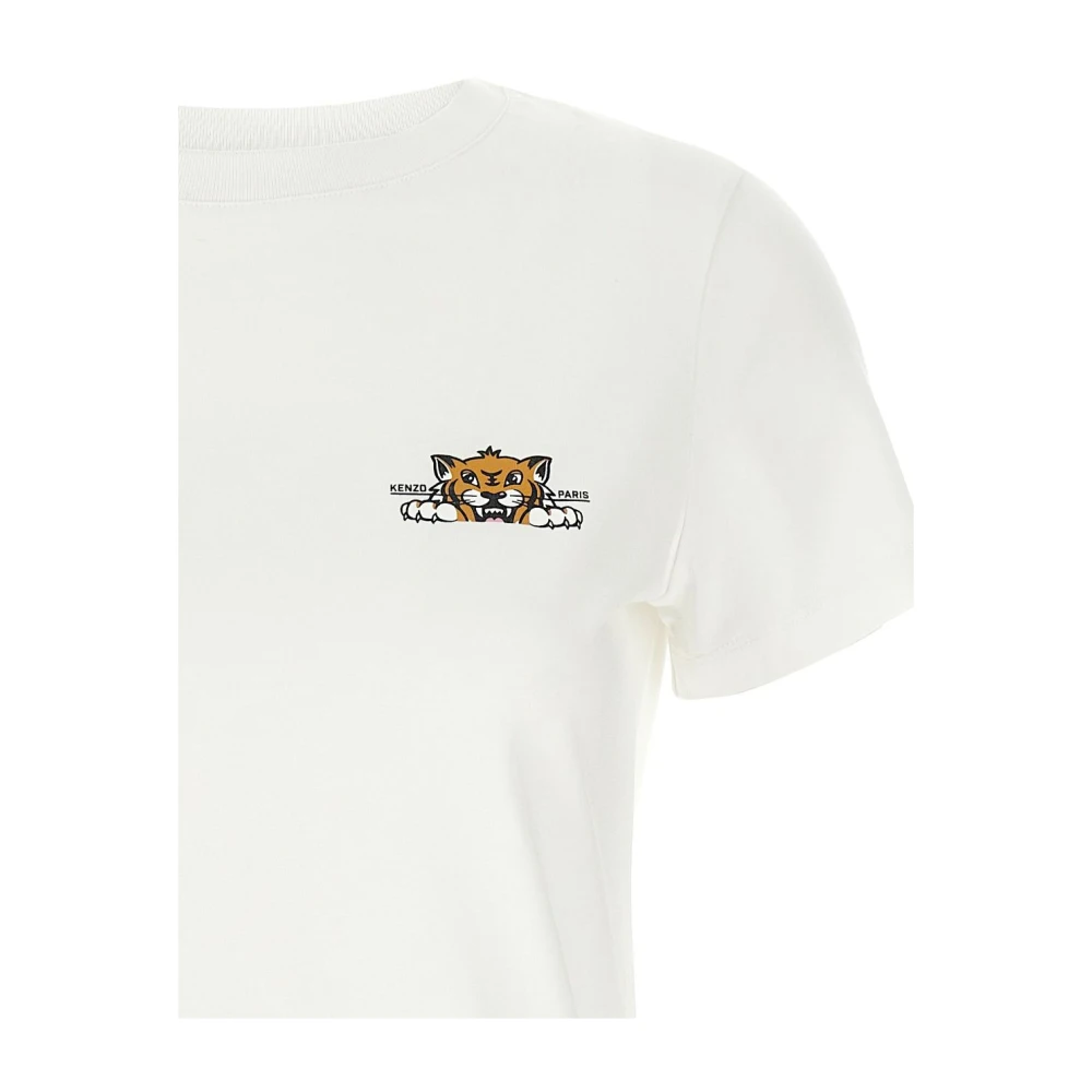 Kenzo Wit T-shirt en Polo White Dames