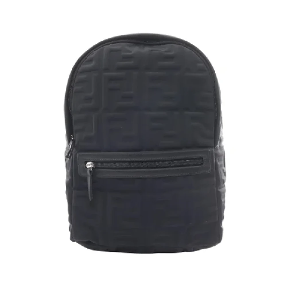 Fendi Vintage Pre-owned Fabric backpacks Black Dames