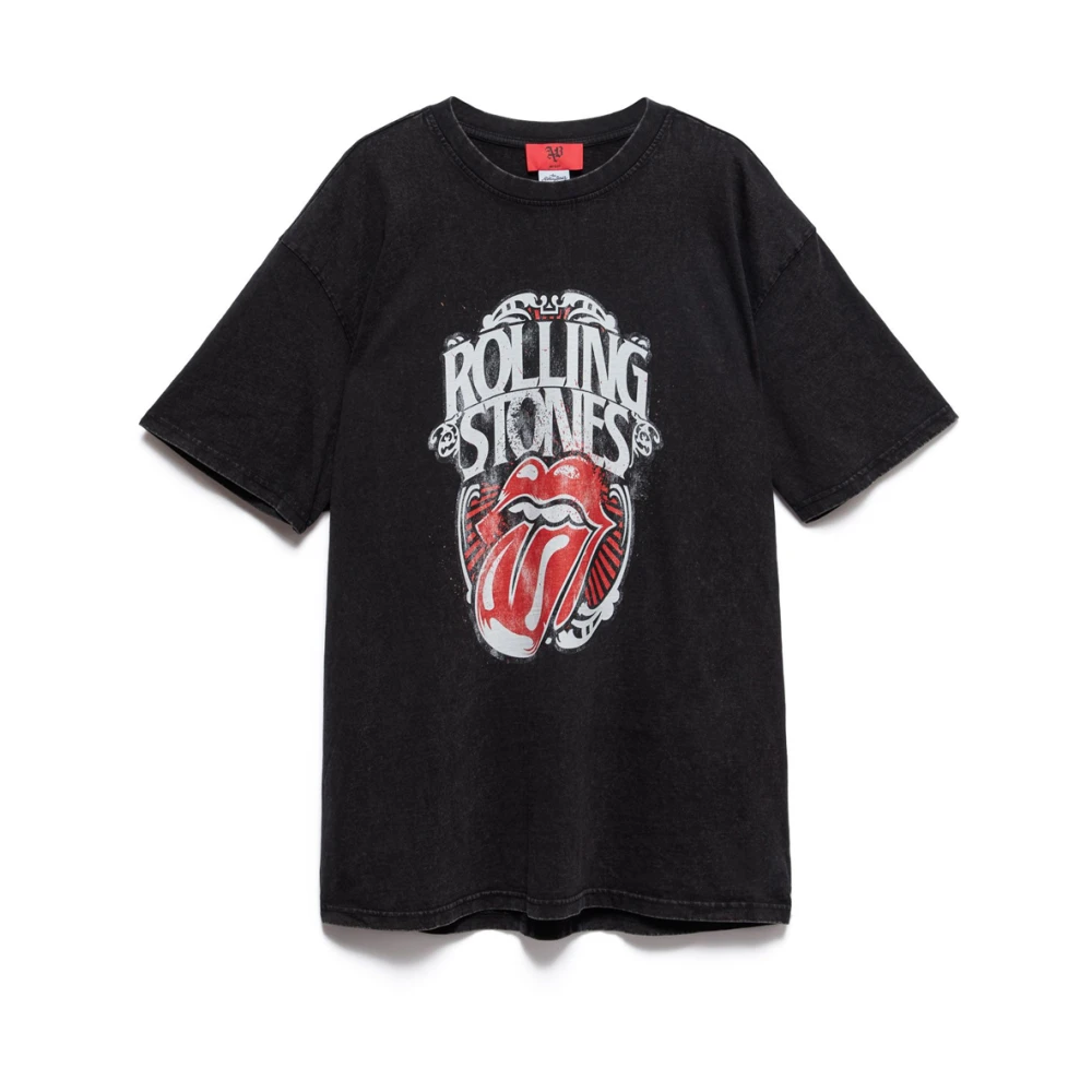 Aniye By Vintage Rolling Stones Logo T-shirt van katoen Black Dames