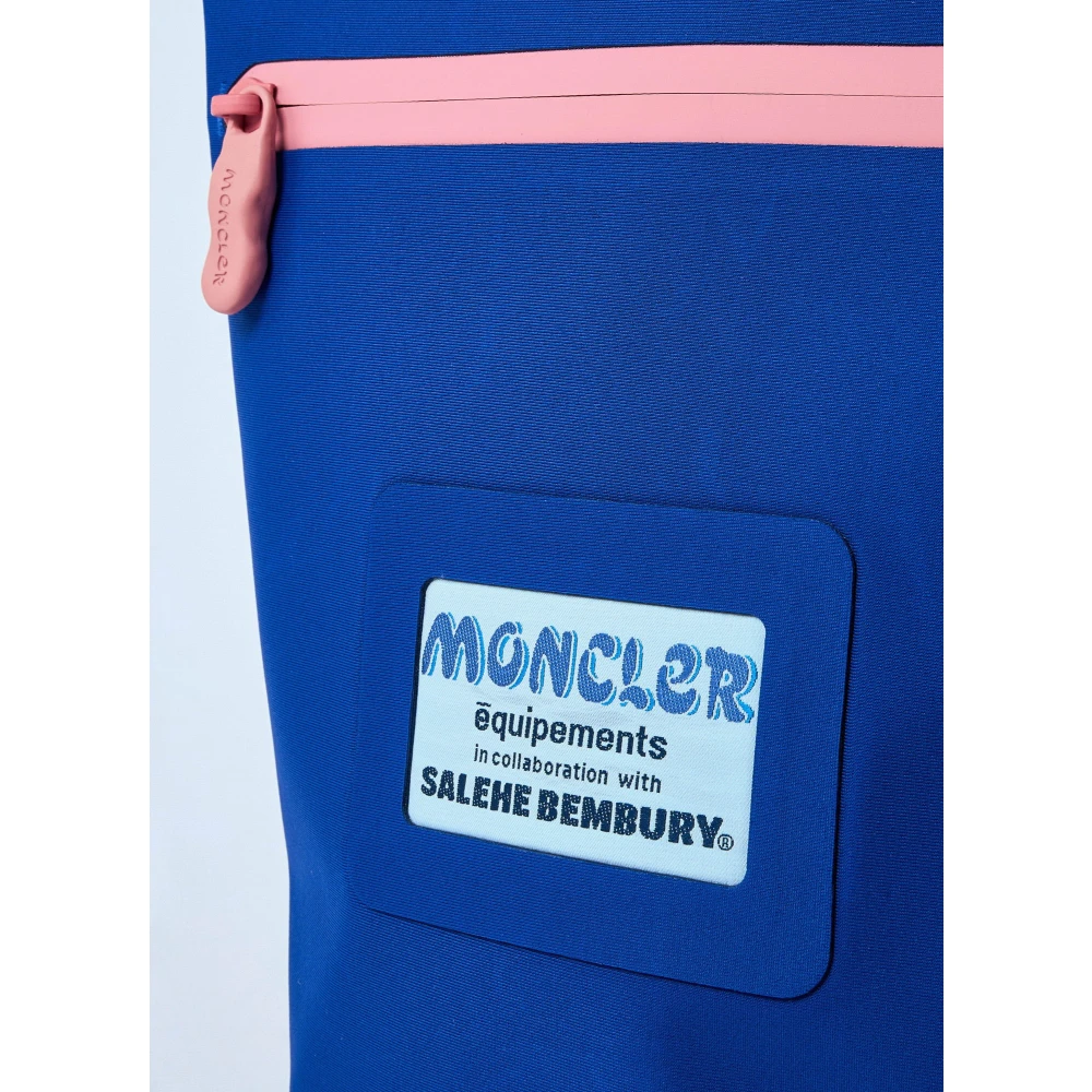 Moncler Crossbody Tas met Logo Patch Blue Heren
