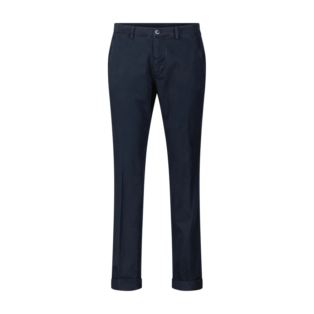 Mason's Comfortabele katoenen chino broek Blue Heren