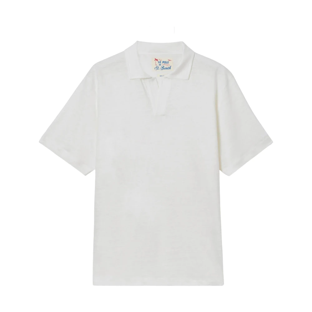 Mc2 Saint Barth White Polo Shirts, Male, Xl, Fraser Polo