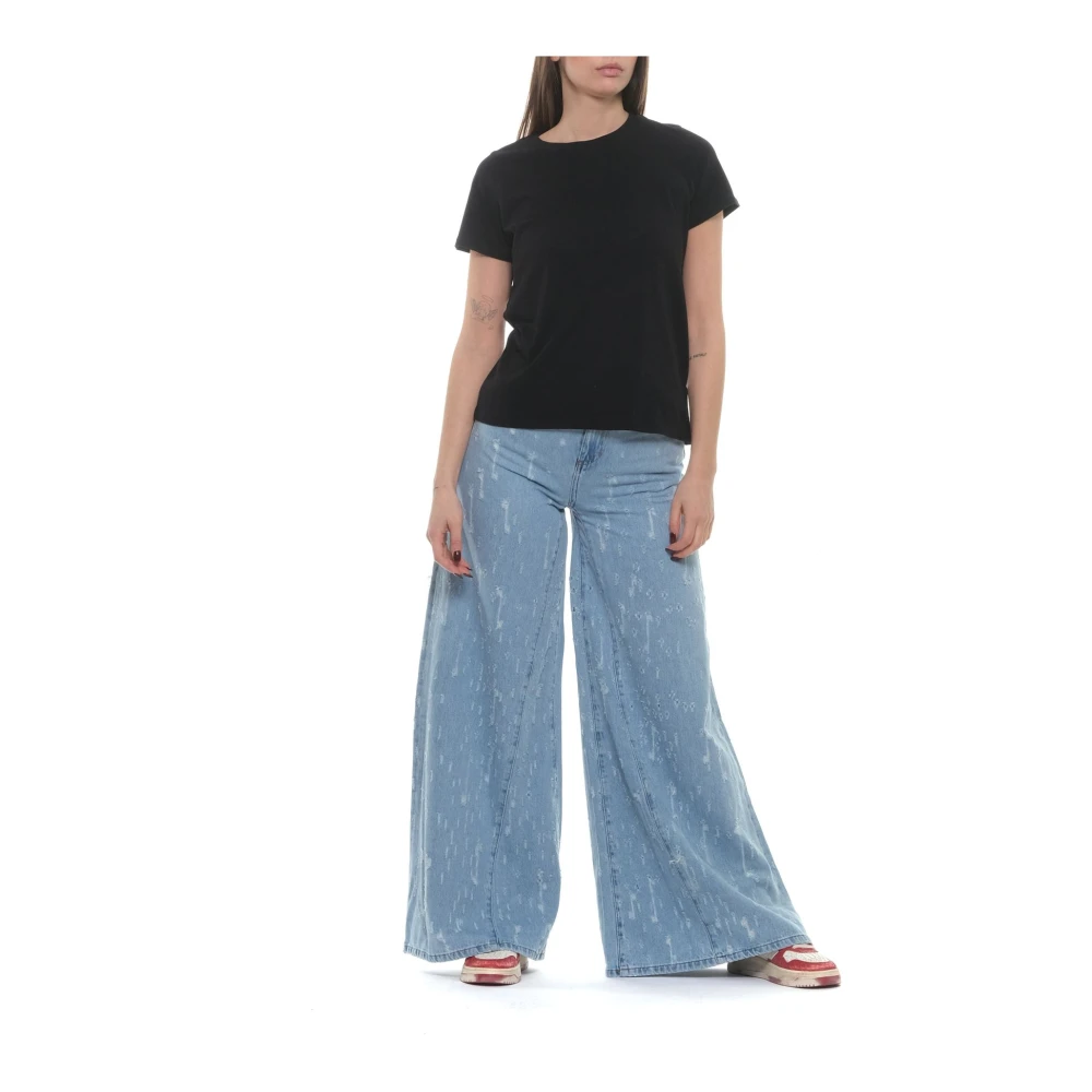 majestic filatures Stijlvolle T-shirt en Polo Combo Black Dames