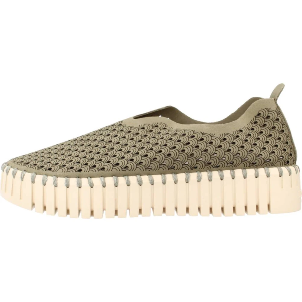 Ilse Jacobsen Hornbæk Tulip3373 Platte Schoenen Dames Schoenen Groen