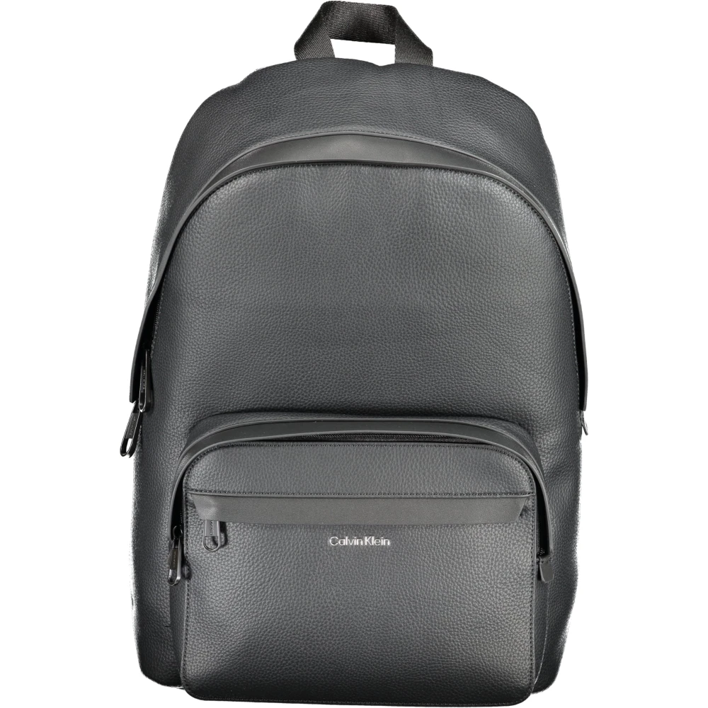 Calvin Klein Zwarte heren rugzak met laptopvak Black Unisex