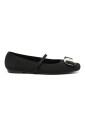 black-elasticated-strap-flat-shoes