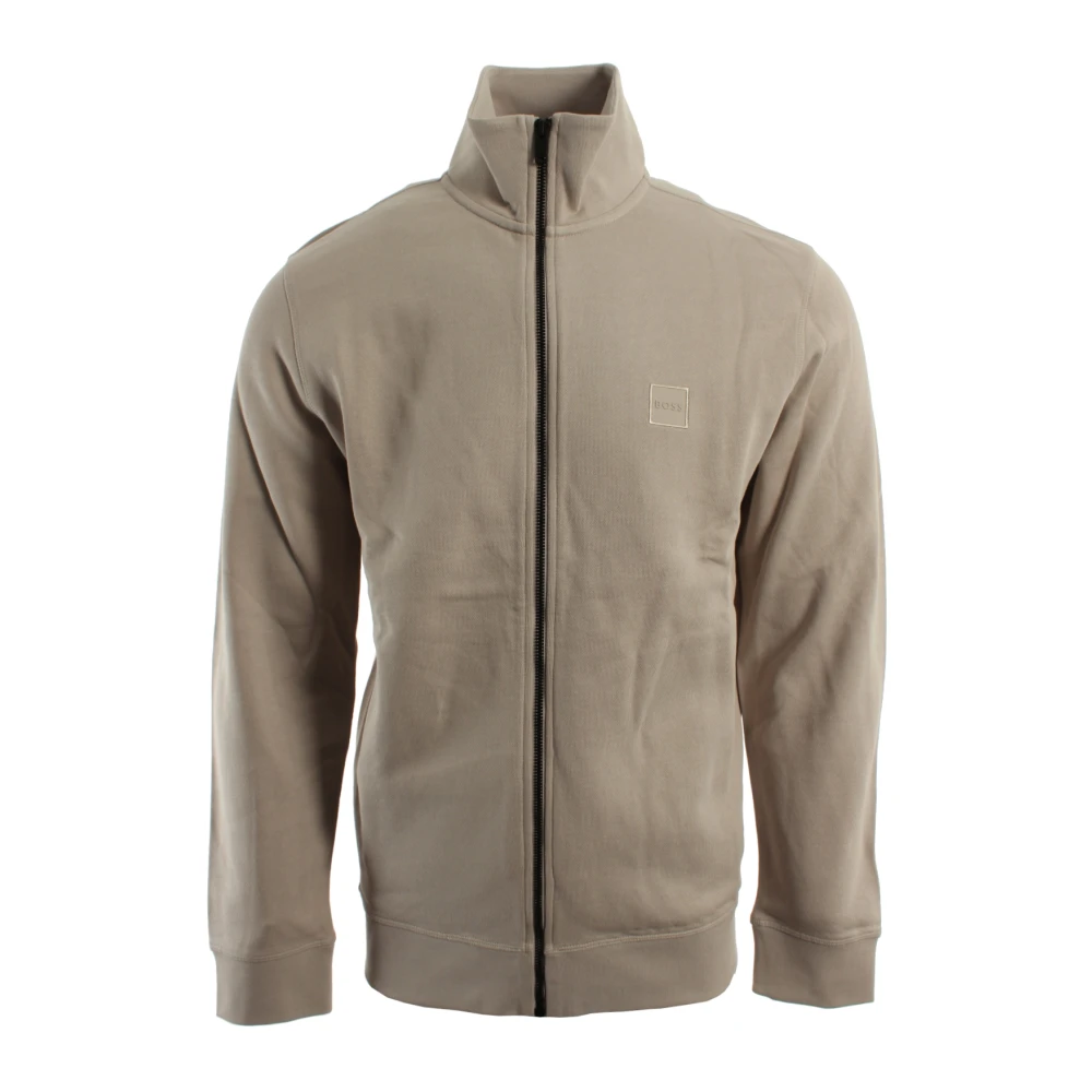 Hugo Beige Zip-Throughs, Male, L, Zestart Full-Zip Cardigan