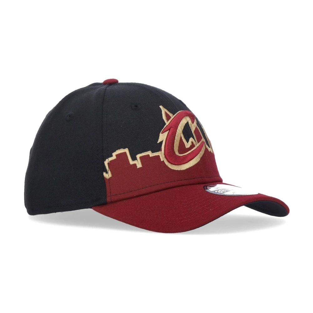 new era Gebogen klep pet NBA Clecav Zwart Multicolor Unisex