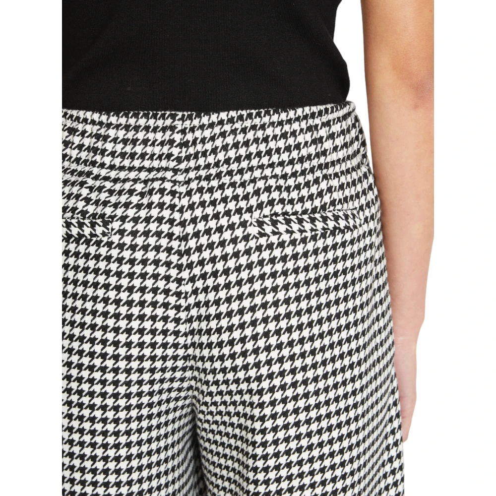 Silvian Heach Hoge Taille Elastische Broek Pied de Poule Multicolor Dames