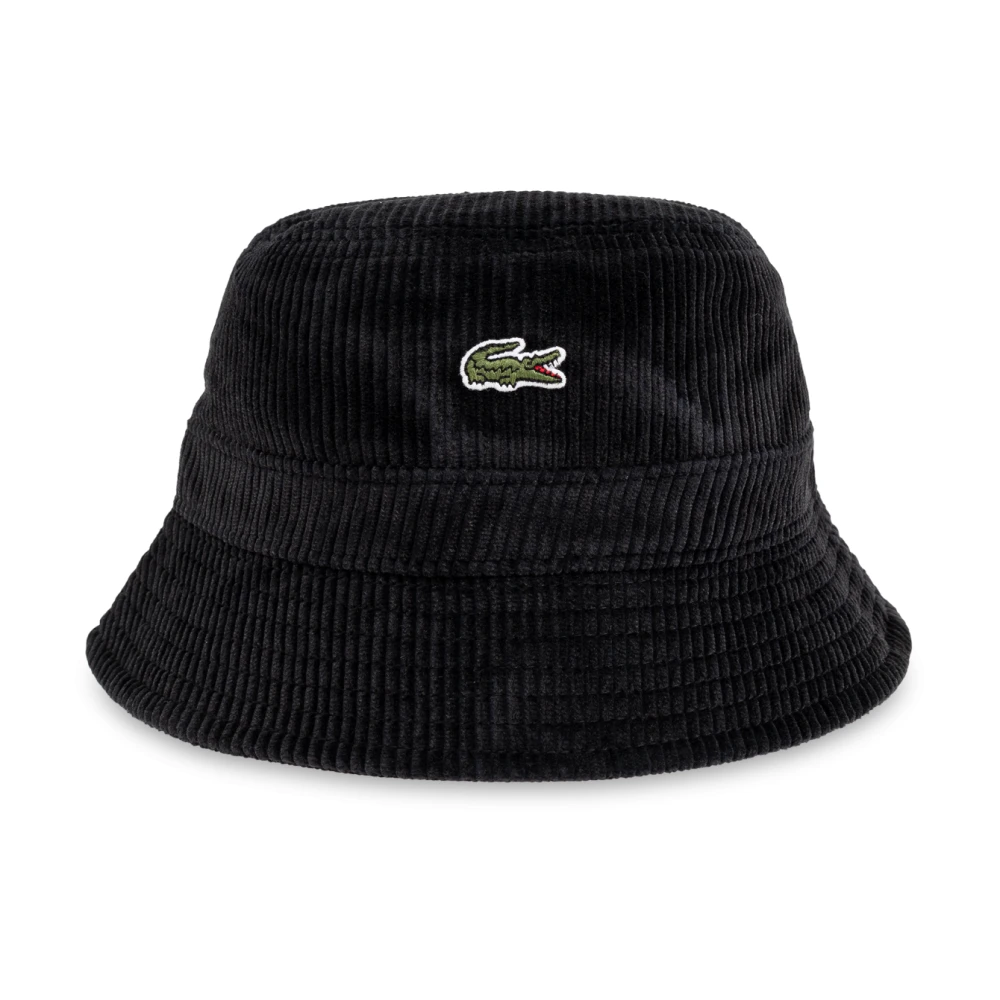 Lacoste Pet met logo Black Heren