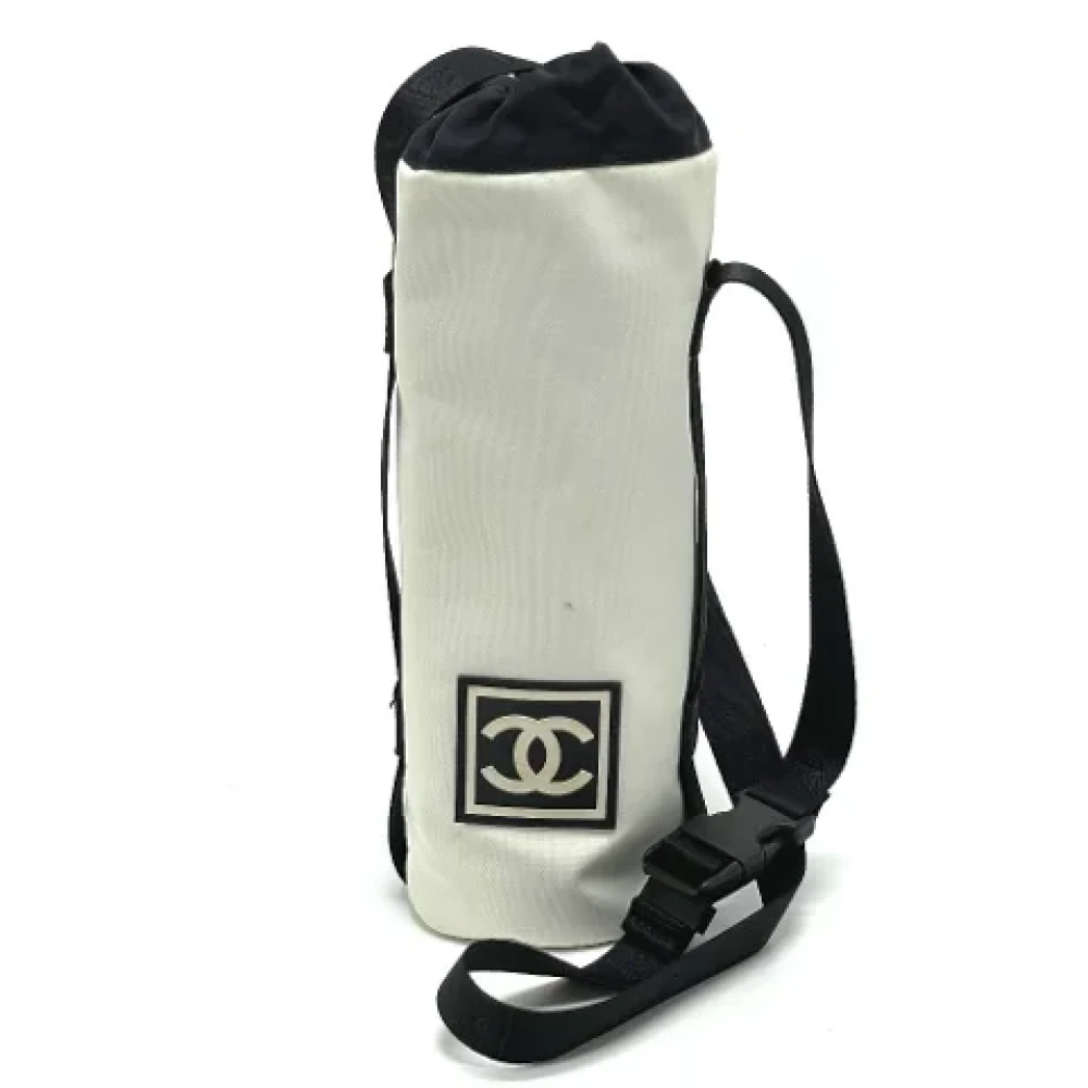Chanel Vintage Pre-owned Fabric chanel-bags White Dames