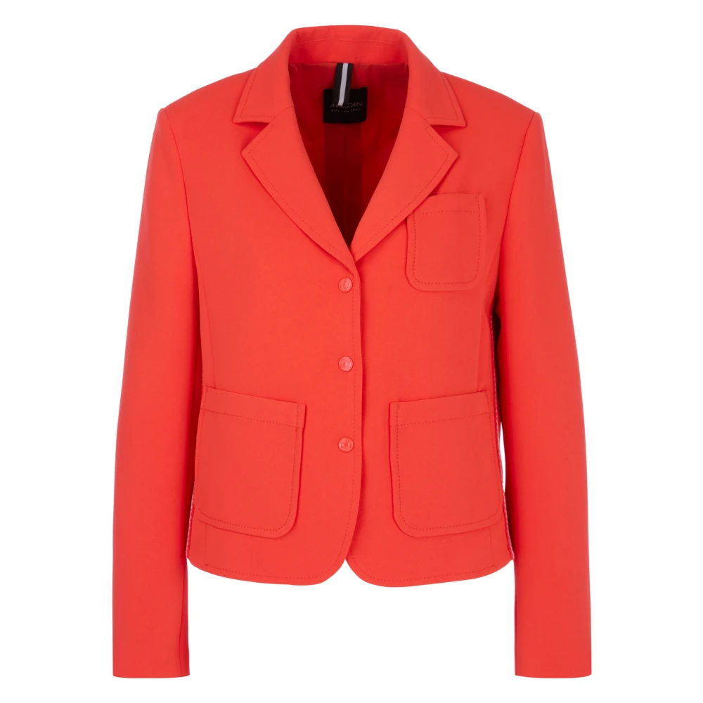 Marc Cain Blazer met opgestikte zakken Orange Dames