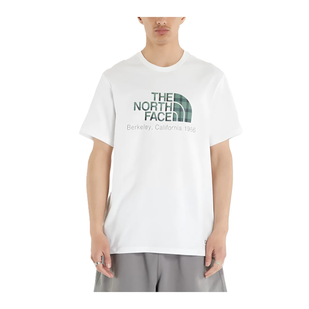 The North Face Katoenen Logo T-shirt Wit White Heren