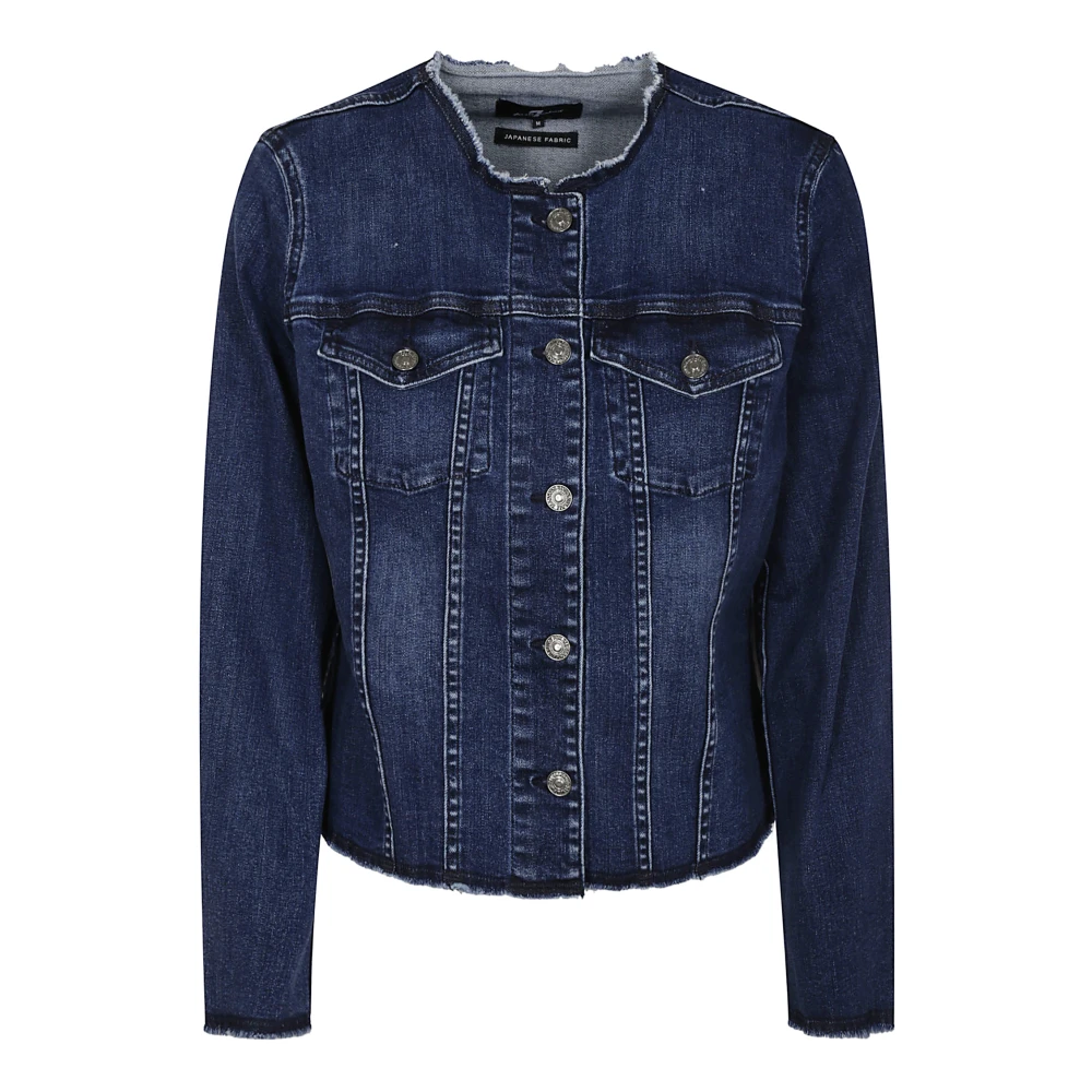 Jackets > Denim Jackets - - 7 For All Mankind - Modalova
