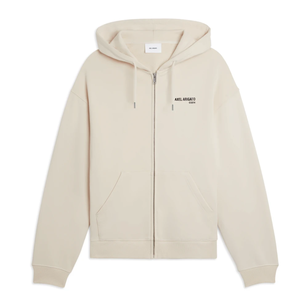 Axel Arigato Field Hoodie met Zeefdruk Branding Beige Heren